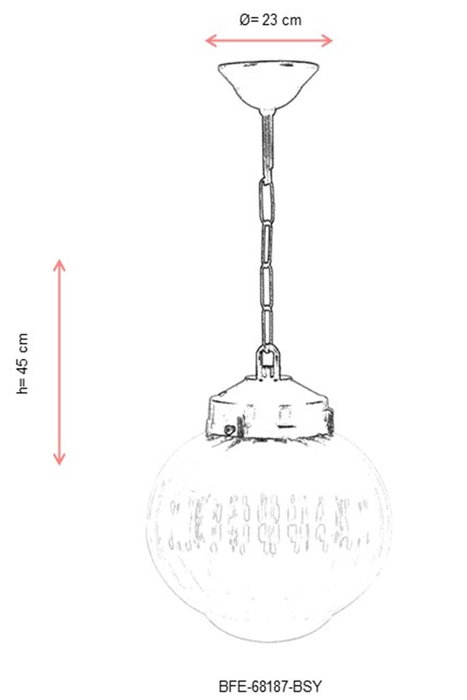 Opviq Lámpara de araña para exteriores Negra BFE-68187-BSY Opviq Lámpara de araña para exteriores Negra BFE-68187-BSY